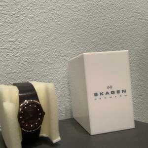 Skagen Denmark Women’s Watch Mesh Steel Mother of Pearl Face w/Crystals NWT